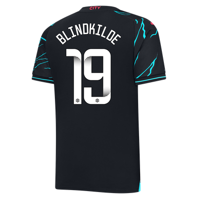 Manchester City Third Jersey 2023/24 with BLINDKILDE 19 printing
