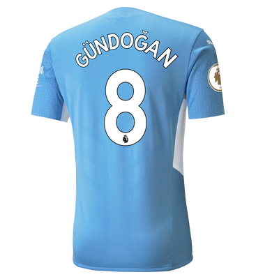 Manchester City Home Authentic Shirt 21/22 with İlkay Gündoğan printing