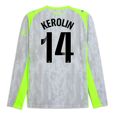 Manchester City Third Jersey 2025/26 Long Sleeve With KEROLIN 14 Printing