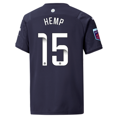 Kids Manchester City 3rd Shirt 21/22 with Lauren Hemp printing