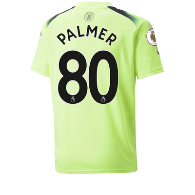 Kids' Manchester City Third Jersey 2022/23 with PALMER 80 printing