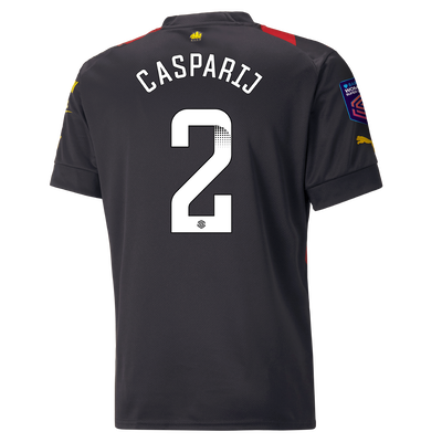Camiseta 2ª Equipación Manchester City 2022/23 con estampado de CASPARIJ 2