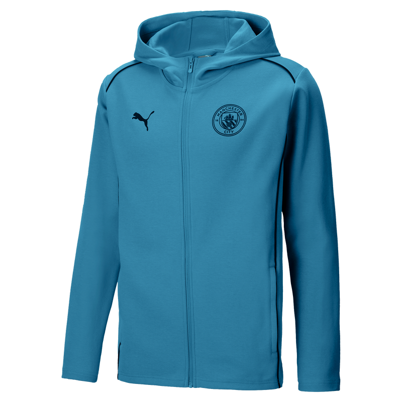 MCFC LW MENS CASUALS HOODED JKT - blue
