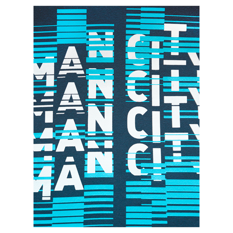 MCFC FW KIDS MAN CITY REPEAT HOODY - peacoat