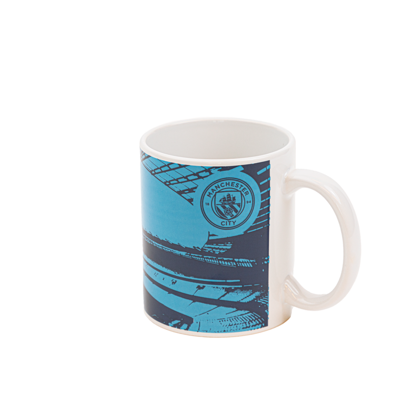 MCFC FW STADIUM PHOTO PRINT MUG - blue