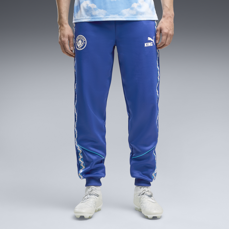 MCFC MW KING ANTHEM PANT - Speedy Blue-PUMA White