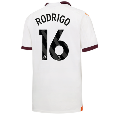Manchester City Auswärtstrikot 2023/24 mit RODRIGO 16 Aufdruck