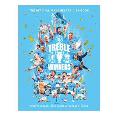 Libro de tapa dura de los ganadores del triplete del Manchester City