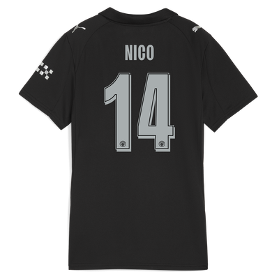 Maillot Extérieur Manchester City pour femmes 2025/26  Avec Impression NICO 14