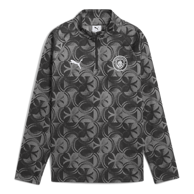 MCFC MW KIDS PREMATCH 1/4 ZIP TOP - black