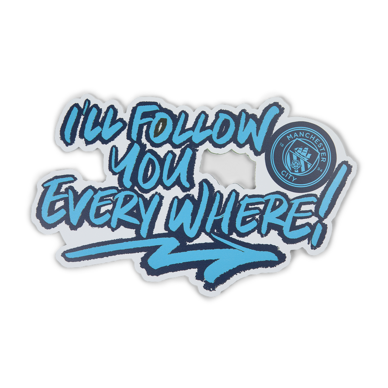 MCFC MW TAG FOLLOW YOU WALLART - blue