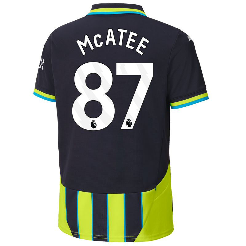 Kids' Man City Away Jersey 24/25 With McATEE 87 Printing new navy unisex - Size 11/12 from polyester  - Official Manchester City FC store