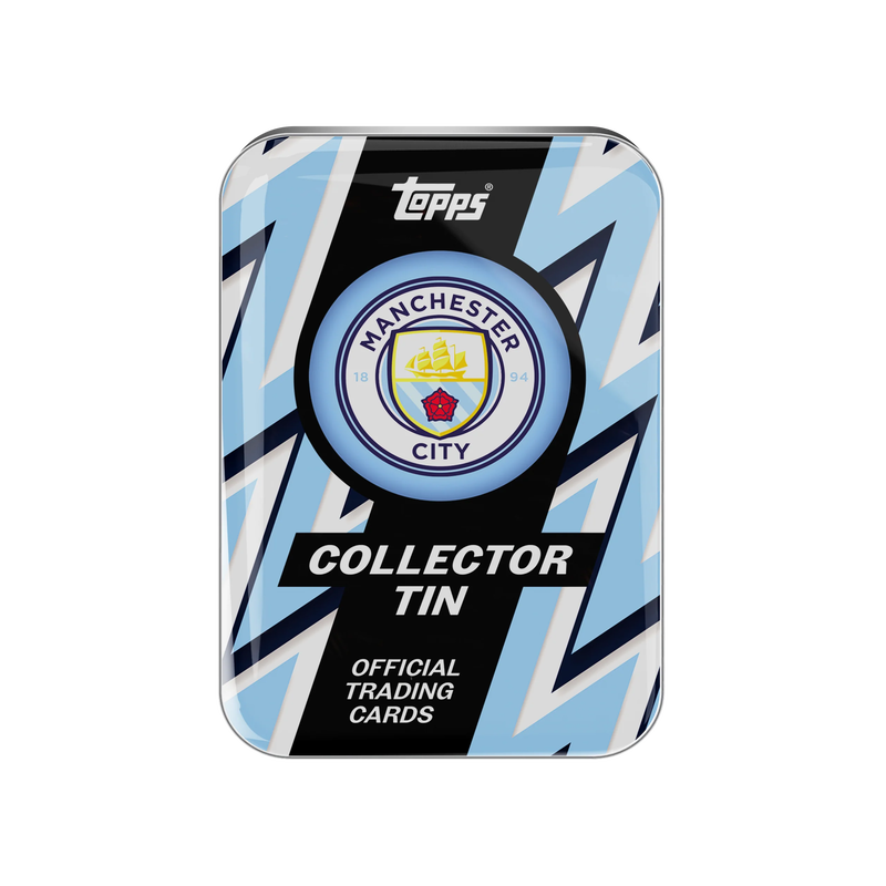 MCFC TOPPS 25/26 COLLECTORS TIN - blue