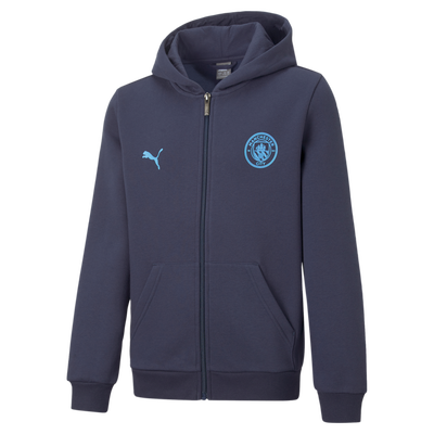 Kids' Manchester City Essentials Fleece Lined Hoodie Jacket