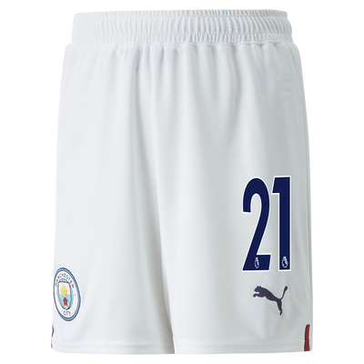 Kids' Manchester City Football Shorts 22/23 With #21