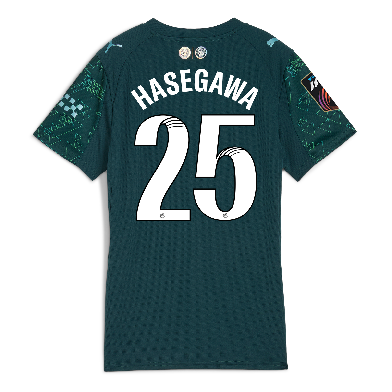 ウェア PUMA Manchester City HASEGAWA 25 Jersey Womens' Manchester City EA SPORTS FC Jersey 2025/26 With HASEGAWA