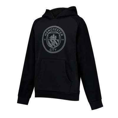 Kids' Manchester City Reverse Fabric Crest Hoodie