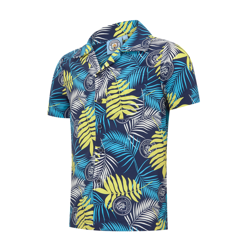 Kids' Man City Hawaiian Shirt navy - Check out all Manchester City shirt online - Official Manchester City FC store