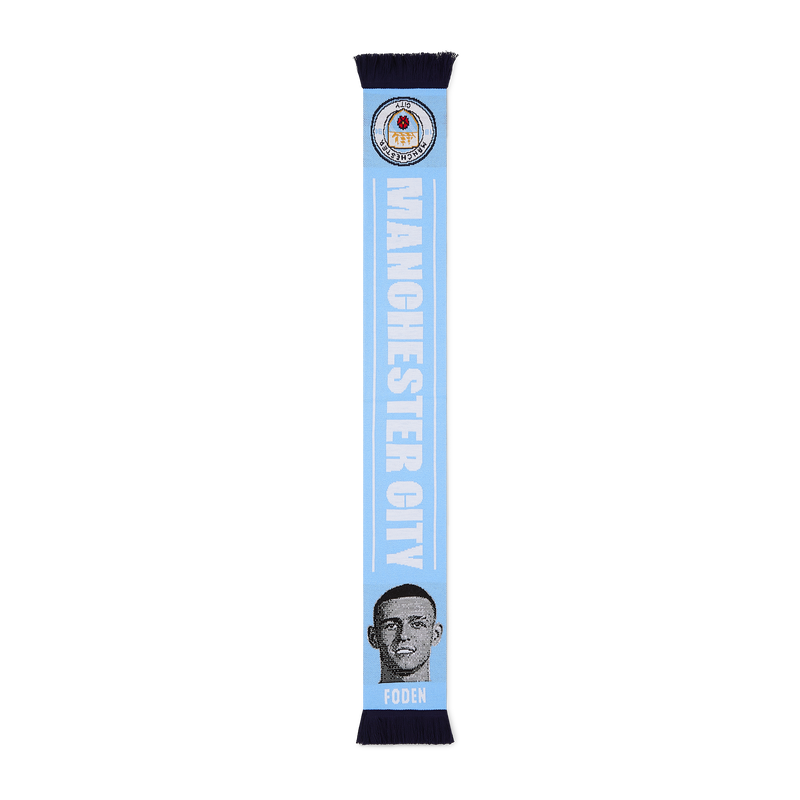 MCFC FW FODEN FACE SCARF - light blue