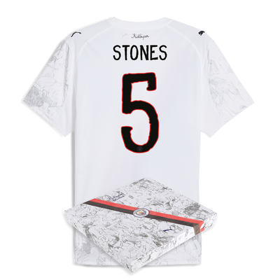 マンチェスター・シティ KidSuper オーセンティックユニフォーム 2025/26（ギフトボックス入り、STONES 5 印刷付き）