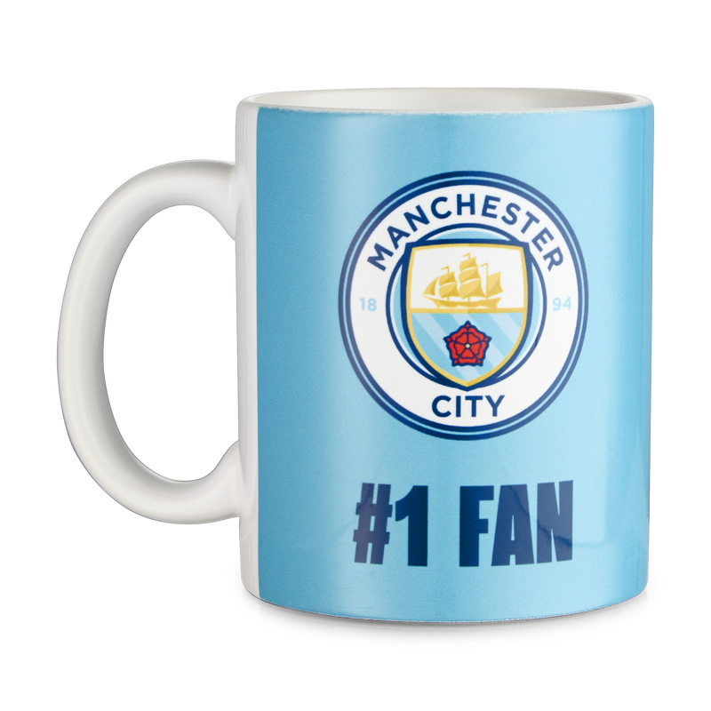 MCFC MUG, PIN, COASTER GIFTSET - blue