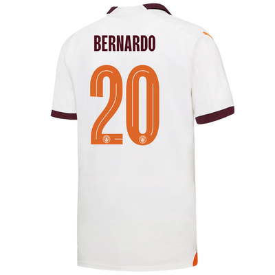 Manchester City Auswärtstrikot 2023/24 mit BERNARDO 20 Aufdruck