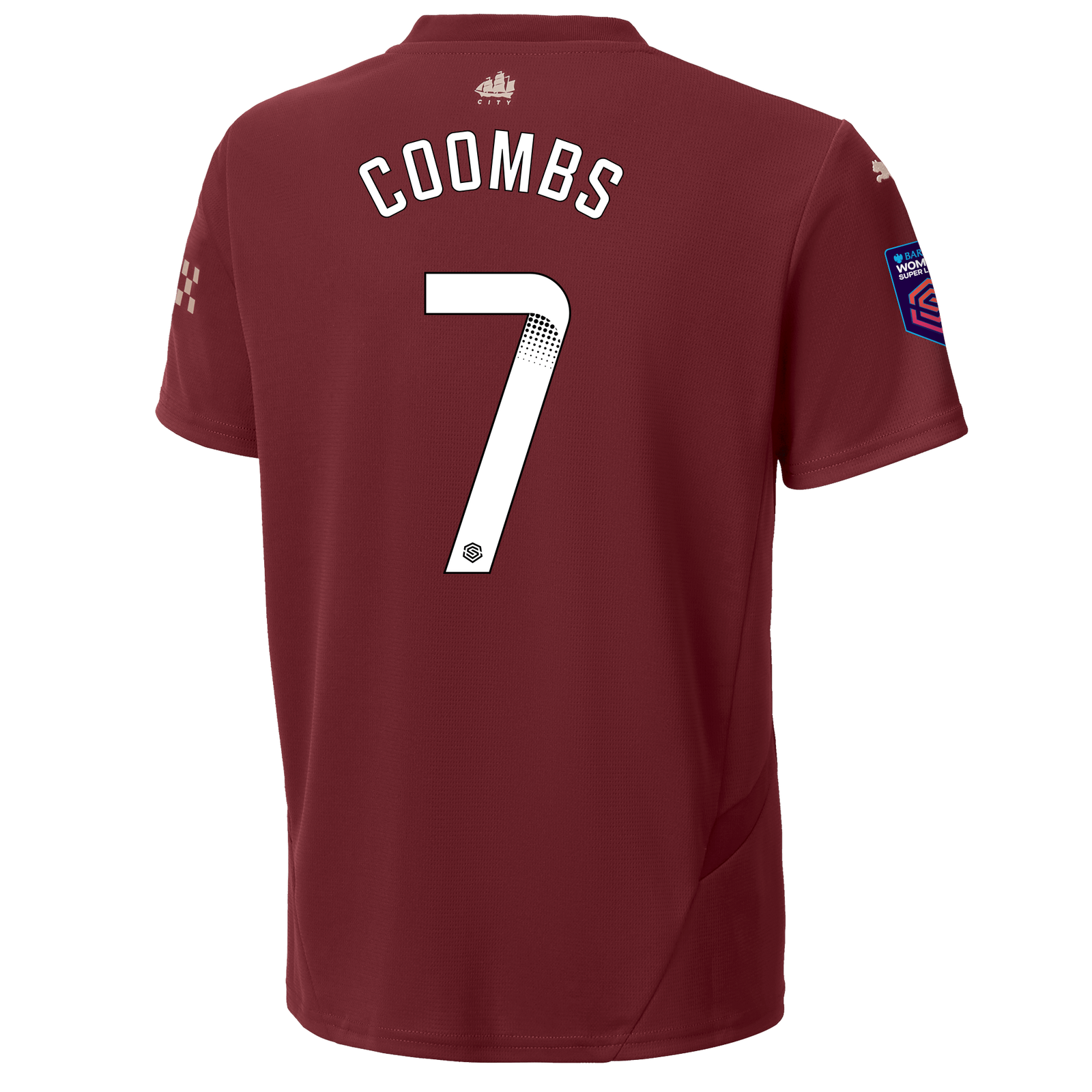 Kids Manchester City Third Jersey 2024 25 With COOMBS 7 Printing Official Man City Store