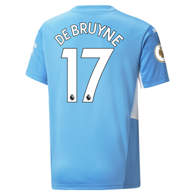 Manchester City Home Shirt 21/22 with Kevin de Bruyne printing
