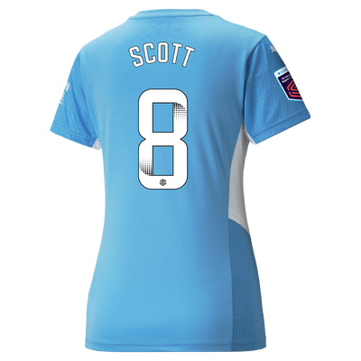 Womens Manchester City Home Shirt 21/22 with Jill Scott printing