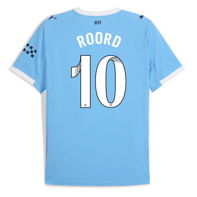 Camiseta local del Manchester City 2025/26 con estampado ROORD 10
