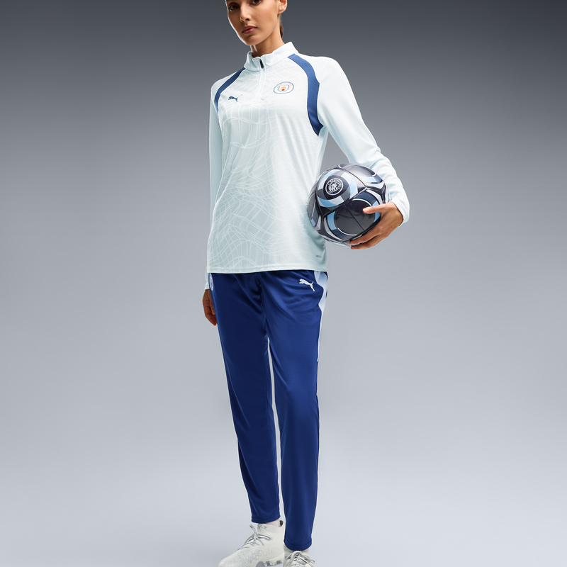 MCFC TR WMNS TRAINING 1/4 ZIP TOP - Dewdrop-Blue Jewel