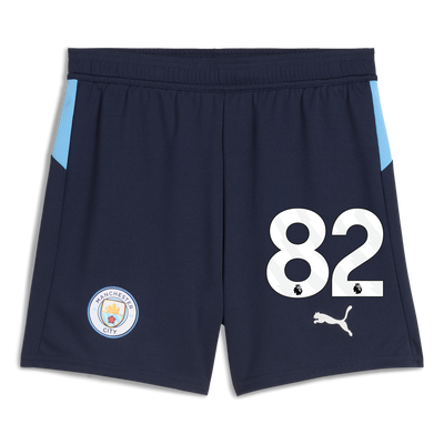 Manchester City Kinder Voetbalshort 2025/26 met rugnummer #82