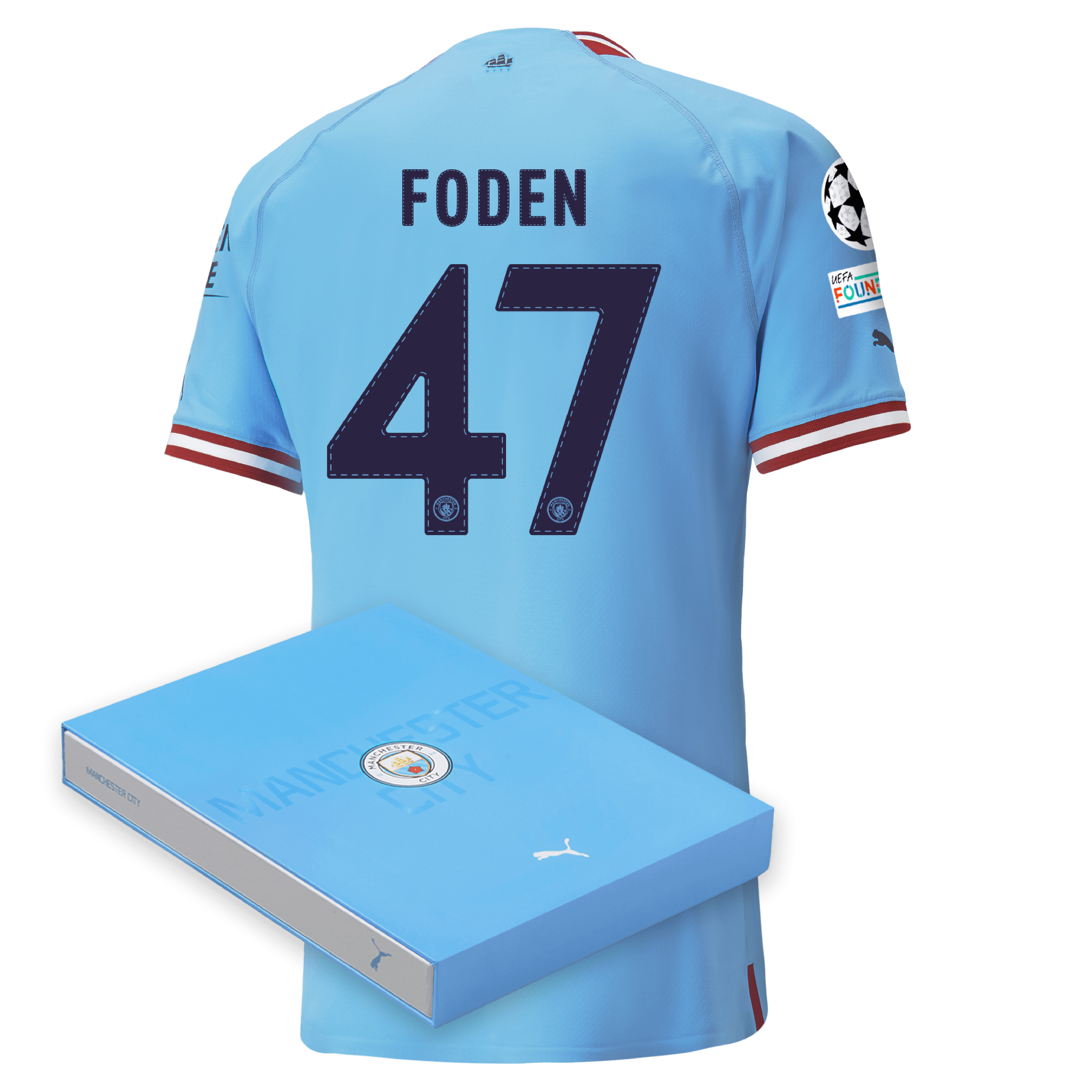 A115 Mens L Manchester City Home Shirt 2020-21 with Foden 47 print 