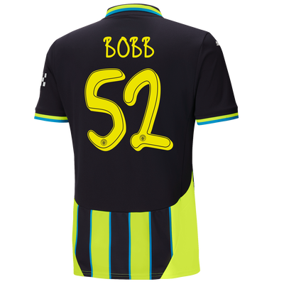 Manchester City Away Jersey 2024/25 With BOBB 52 Printing