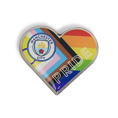 Manchester City Pride Heart Pin Badge