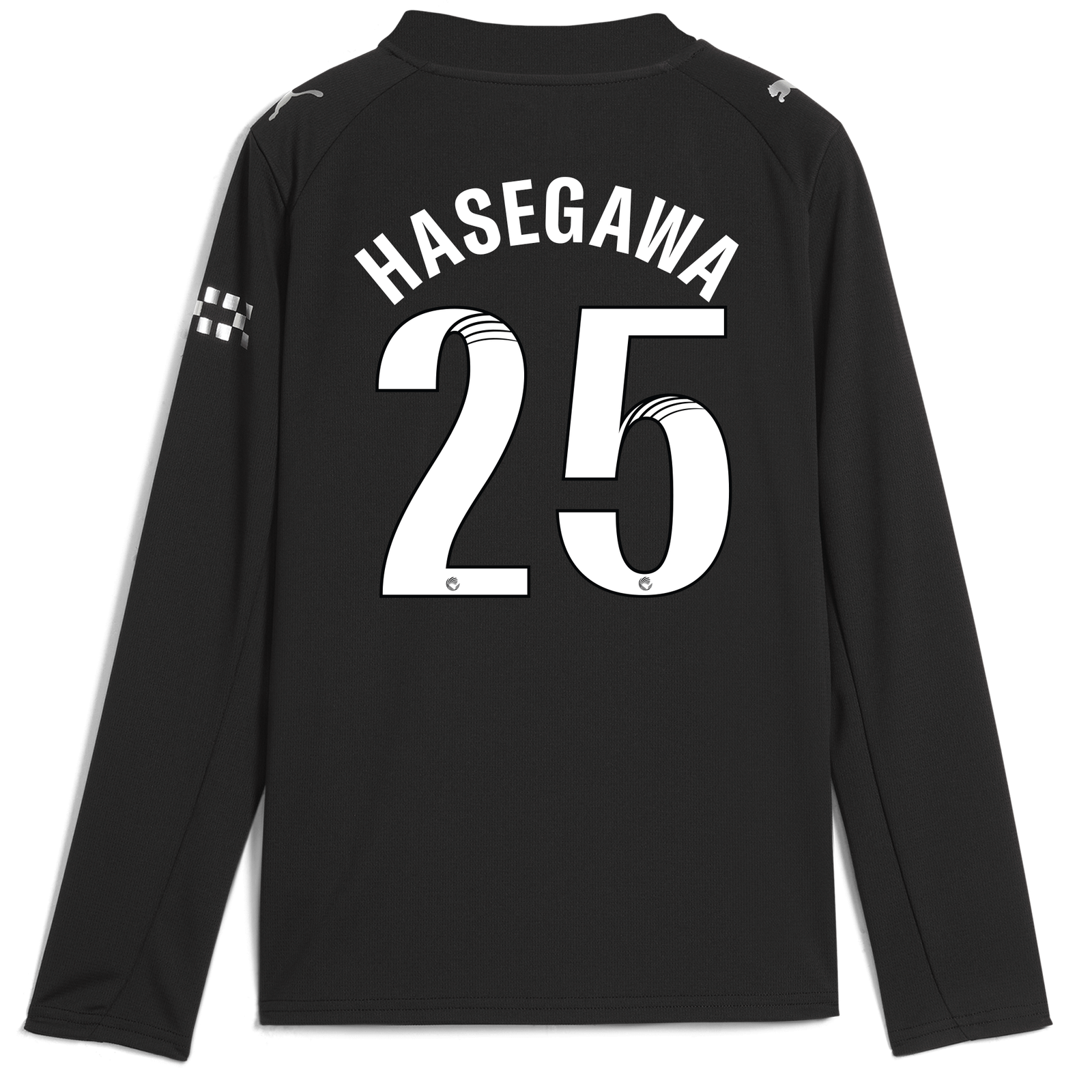 Kids' Manchester City Away Jersey 2025/26 Long Sleeve With