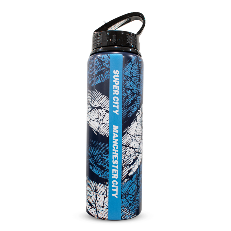 MCFC GRAPHIC 750ML BOTTLE - blue