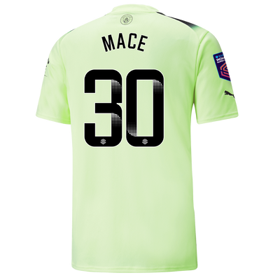 Camiseta 3ª Equipación Manchester City 2022/23 con estampado de MACE 30