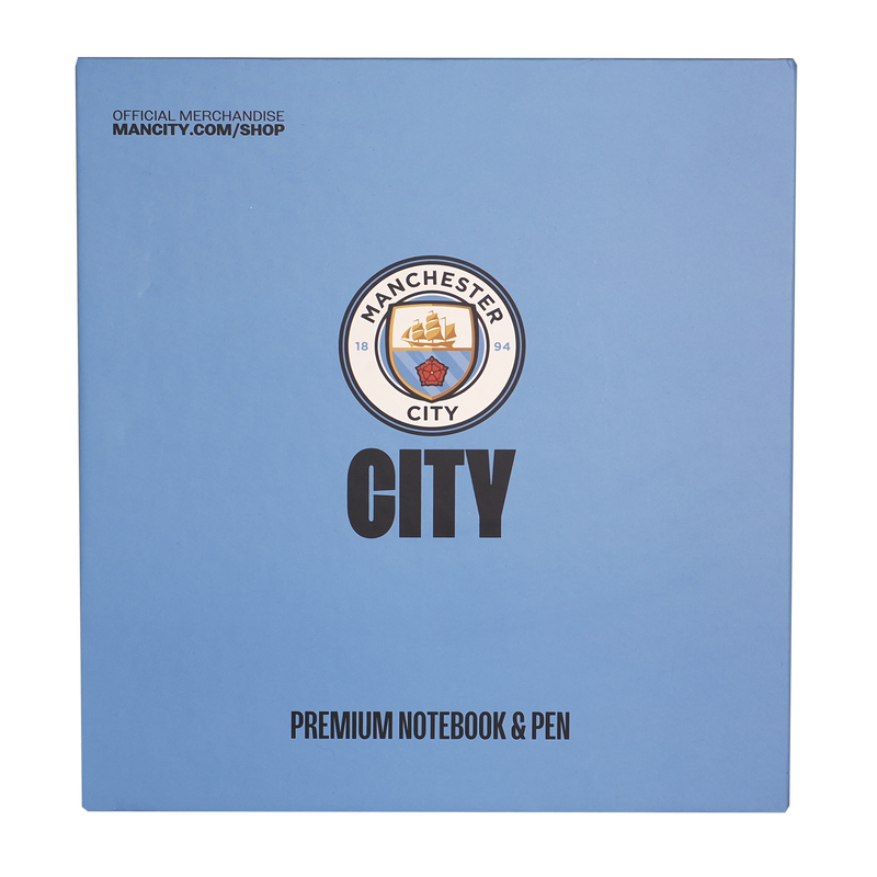 MCFC LUXURY NOTEPAD & PEN SET - black