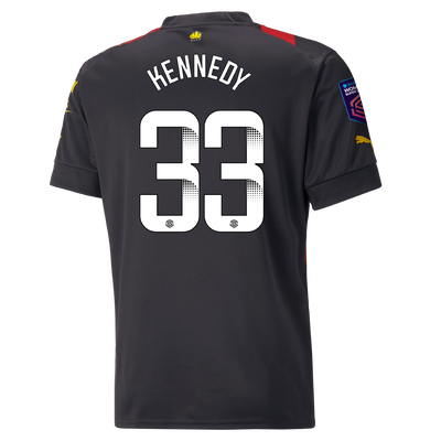 Camiseta 2ª Equipación Manchester City 2022/23 con estampado de KENNEDY 33