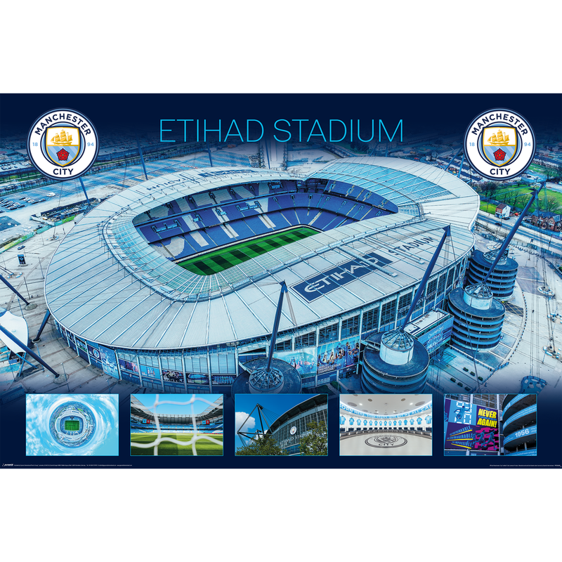 MCFC ETIHAD STADIUM MAXI POSTER - multicolor