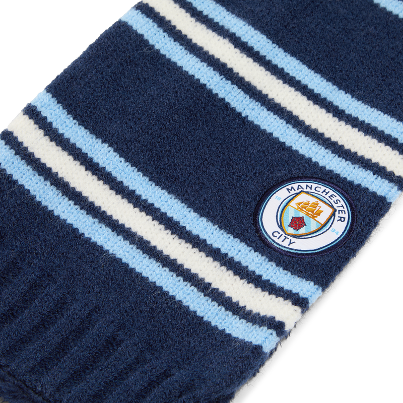 MCFC FW KIDS HAT & SCARF SET - navy