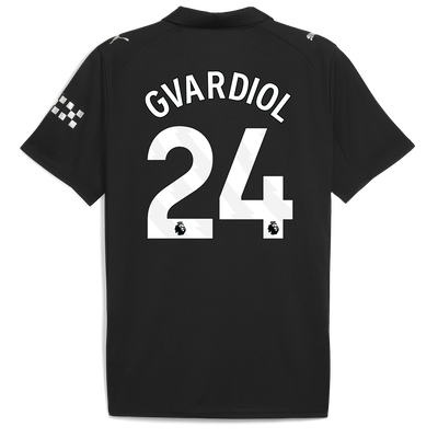 Maglia Away Manchester City 2025/26 con Stampa GVARDIOL 24