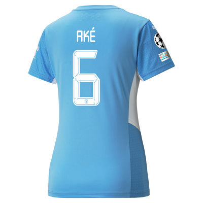 Womens Manchester City Home Shirt 21/22 with Nathan Aké printing