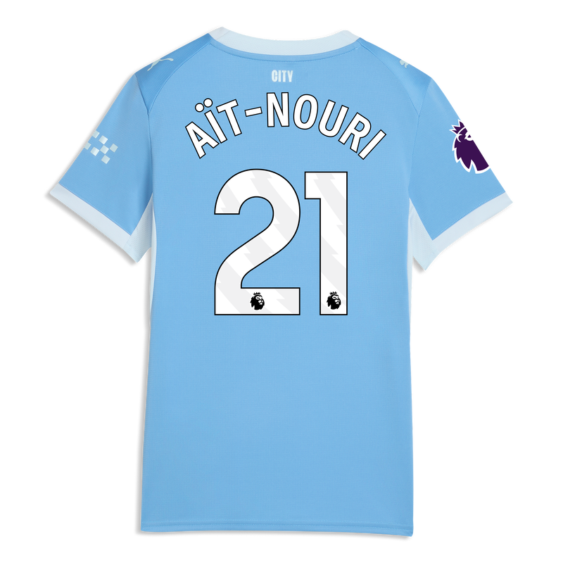 Women's Man City Home Jersey 2026/27 With AÏT-NOURI 21 Printing  blue-icy blue - Check out all Manchester City t-shirts online