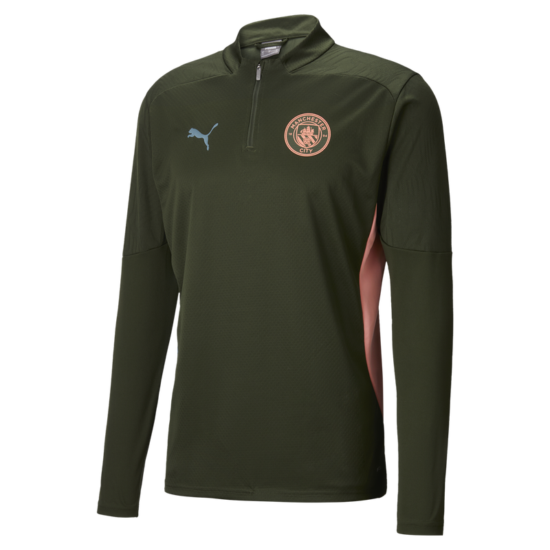 MCFC TR MENS TRAINING 1/4 ZIP TOP - khaki