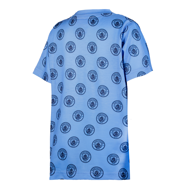 MCFC FW KIDS AOP CREST TSHIRT - light blue