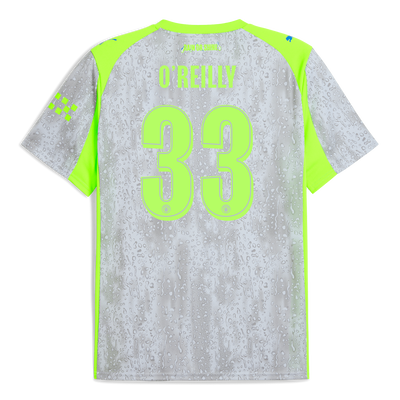 Maillot Third Manchester City 2025/26 à avec impression de O'REILLY 33 Printing