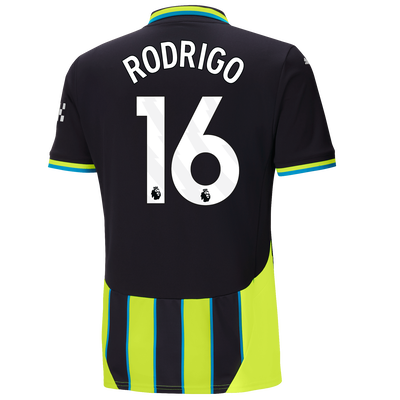 Manchester City Away Jersey 2024/25 With RODRIGO 16 Printing