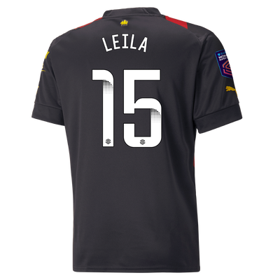 Manchester City Away Jersey 2022/23 with LEILA 15 printing